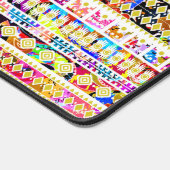 Cutkleurig tribaal aztec patroon bureaumat (Hoek)