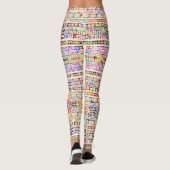 Cutkleurig tribaal aztec patroon leggings (Achterkant)