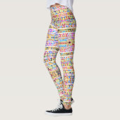 Cutkleurig tribaal aztec patroon leggings (Links)