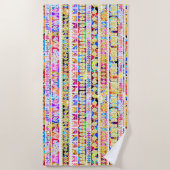 Cutkleurig tribaal aztec patroon strandlaken (Voorkant)