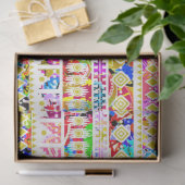 Cutkleurig tribaal aztec patroon tissuepapier (Geschenk)