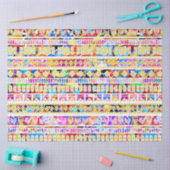 Cutkleurig tribaal aztec patroon tissuepapier (Craft)