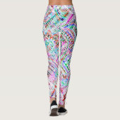 Cutkleurig tribaal patroon leggings (Achterkant)