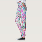 Cutkleurig tribaal patroon leggings (Links)