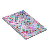 Cutkleurig tribaal patroon notitieboek (Rechterzijde)