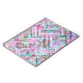 Cutkleurig tribaal patroon notitieboek (Linkerzijde)