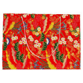 Cutkleurige japanese florale patronen large cadeautasje (Achterkant)