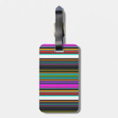 Cutkleurige neonstrepen bagagelabel (Achterkant verticaal)