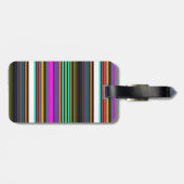 Cutkleurige neonstrepen bagagelabel (Achterkant horizontaal)