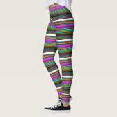 Cutkleurige neonstrepen leggings (Links)
