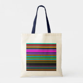 Cutkleurige neonstrepen tote bag (Achterkant)