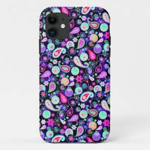 Cutkleurige paisleypatronen iPhone 11 hoesje