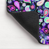 Cutkleurige paisleypatronen muismat (Hoek)