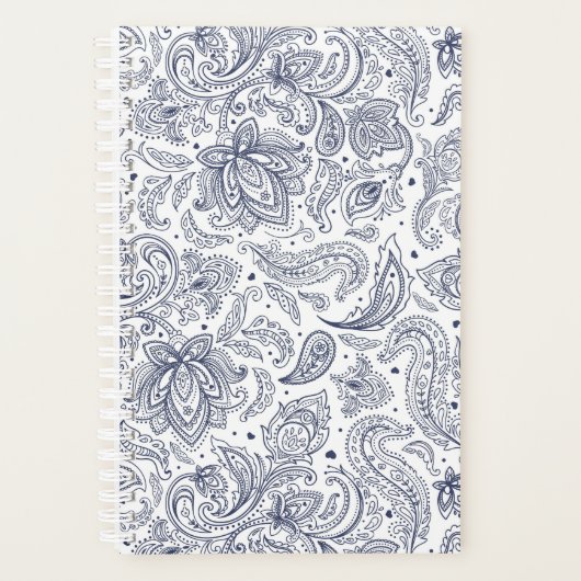 Cutkleurige paisleypatronen planner (Voorkant)