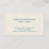 Cutkleurige paisleypatronen visitekaartje (Achterkant)