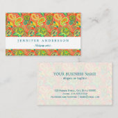 Cutkleurige paisleypatronen visitekaartje (Voorkant / Achterkant)