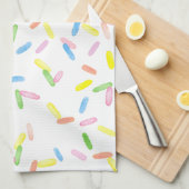 Cutkleurige regenboog waterverf spint plezier theedoek (Quarter Fold)