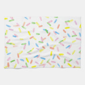 Cutkleurige regenboog waterverf spint plezier theedoek (Horizontaal)