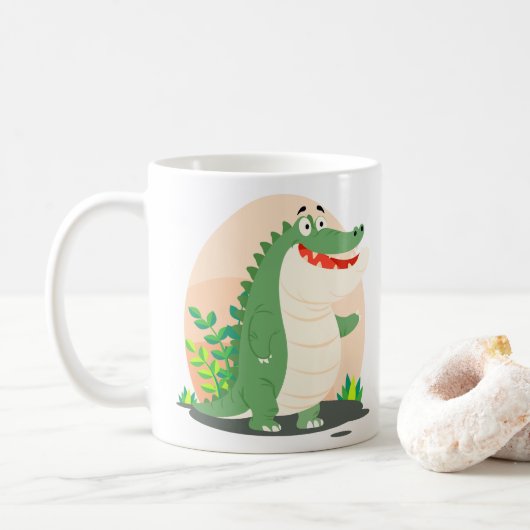 Cutkrokodil Koffiemok (Met donut)
