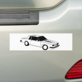 Cutlass Oldsmobile van 80 Bumpersticker (Op auto)