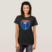 Cutler Bay Florida FL Interstate Highway Vacation T-shirt (Voorkant volledig)