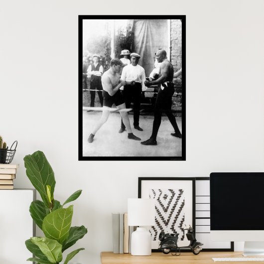 Cutler vs. Johnson Boxing Match 1914 Poster (Thuiskantoor)