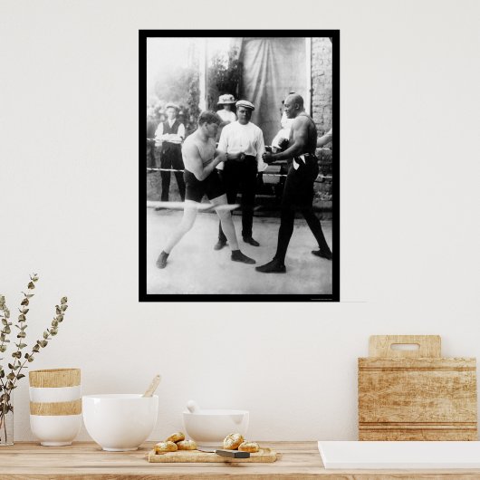 Cutler vs. Johnson Boxing Match 1914 Poster (Keuken)