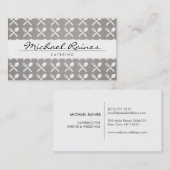 CUTLERY PATTERN op LINNEN BKGRD voor CATERING, CHE Visitekaartje (Voorkant / Achterkant)