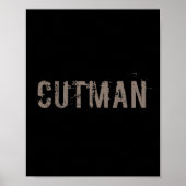Cutman T-shirt voor Funny Boxer Cutman Sign Poster (Voorkant)