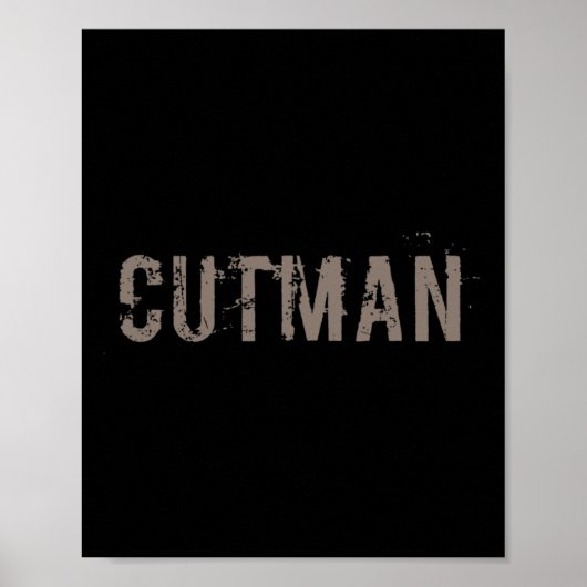 Cutman T-shirt voor Funny Boxer Cutman Sign Poster (Voorkant)