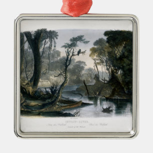 Cutoff River, tak van de as, bord 8 van V Metalen Ornament