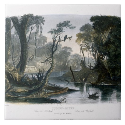 Cutoff River, tak van de as, bord 8 van V Tegeltje (Voorkant)