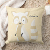 Cutom name babymeisje pastel eekhoorn crèche roze kussen (Deken)