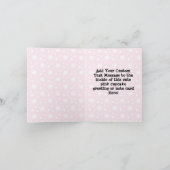 Cutout Cupcake met roze Cherry bovenaan Bedankkaart (Binnen)