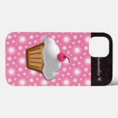 Cutout Cupcake met roze Cherry bovenaan Case-Mate iPhone Case (Achterkant (horizontaal))