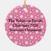 Cutout Cupcake met roze Cherry bovenaan Keramisch Ornament (Achterkant)