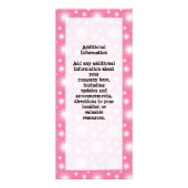 Cutout Cupcake met roze Cherry bovenaan Reclamekaart (Achterkant)