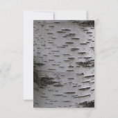 Cutout Heart Birch Tree Bark Wedding RSVP Kaarten Kaartje (Achterkant)