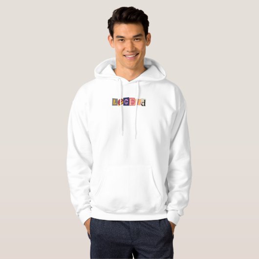 Cutout Letter Legend Hoodie Sweatshirt (Voorkant volledig)