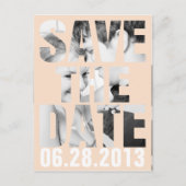 CUTOUT SAVE THE DATE Post Kaart (Voorkant)