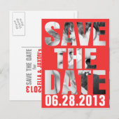 CUTOUT SAVE THE DATE Post Kaart (Voorkant / Achterkant)