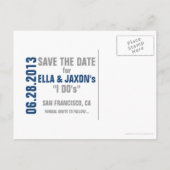 CUTOUT SAVE THE DATE Post Kaart (Achterkant)