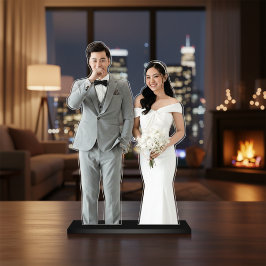 Cutout scculpture Custom Wedding Photo Cutout Staand Fotobeeldje