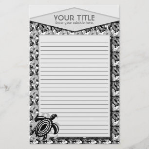 Cutout Turtle - Speciaal design Briefpapier