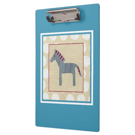 Cutout Zebra op Cream Background Klembord (Links)