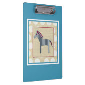 Cutout Zebra op Cream Background Klembord (Rechts)