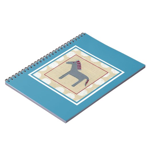 Cutout Zebra op Cream Background Notitieboek (Linkerzijde)