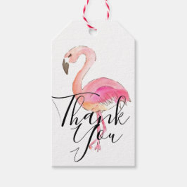 Cutr roze flamingo dank je cadeau label cadeaulabel