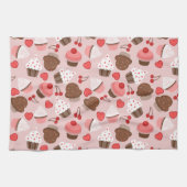 Cutrofielen, harten en kersen theedoek (Horizontaal)