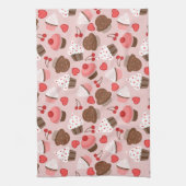 Cutrofielen, harten en kersen theedoek (Verticaal)